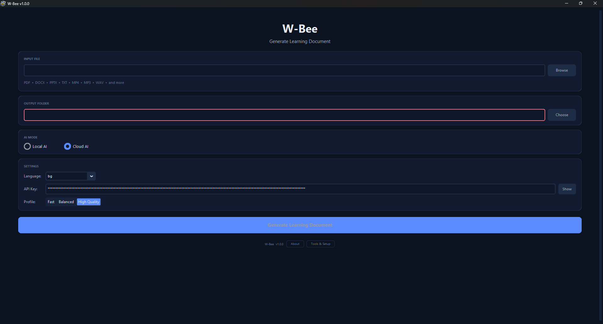 W-Bee app preview